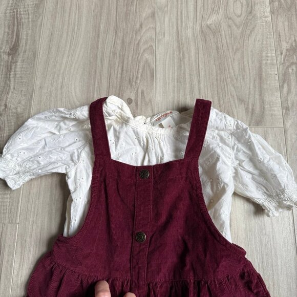 Cat & Jack Jumper Dress Shirt Set Holiday Christmas - Picture 3 of 7